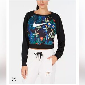 Nike Crop Top Sweatshirt Long sleeves Size XS like brand new condition
